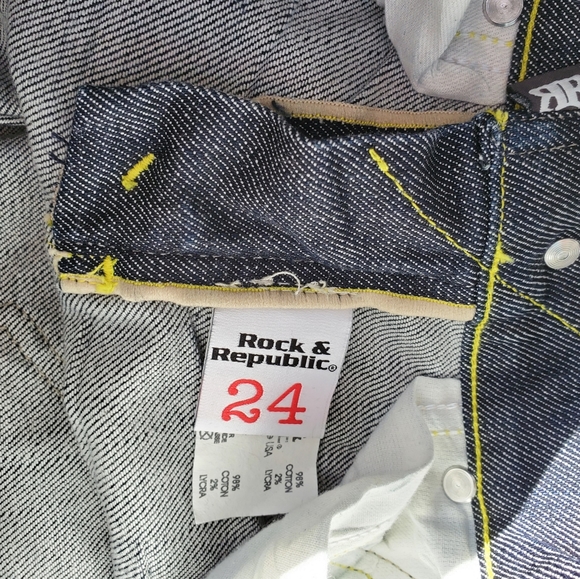 Unique look ! Rock & Republic blue jeans - Picture 10 of 14
